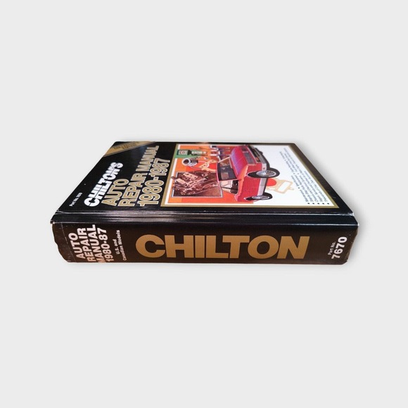 Chilton's Auto Repair Manual 1980-1987 Collector's Ed Hardcover (7670) MINT! - Picture 3 of 4